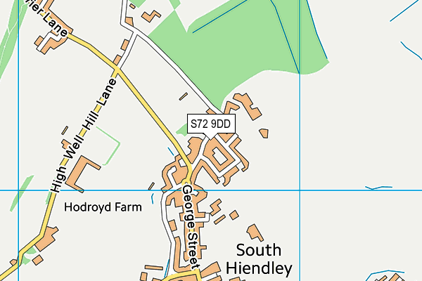 S72 9DD map - OS VectorMap District (Ordnance Survey)