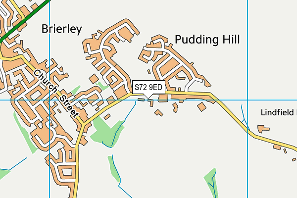 Brierley Park map (S72 9ED) - OS VectorMap District (Ordnance Survey)