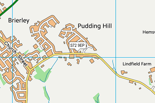 S72 9EP map - OS VectorMap District (Ordnance Survey)