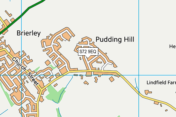 S72 9EQ map - OS VectorMap District (Ordnance Survey)