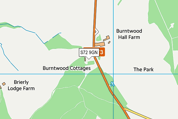 S72 9GN map - OS VectorMap District (Ordnance Survey)