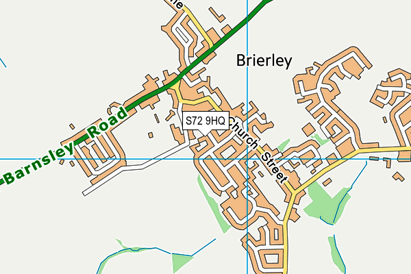 S72 9HQ map - OS VectorMap District (Ordnance Survey)