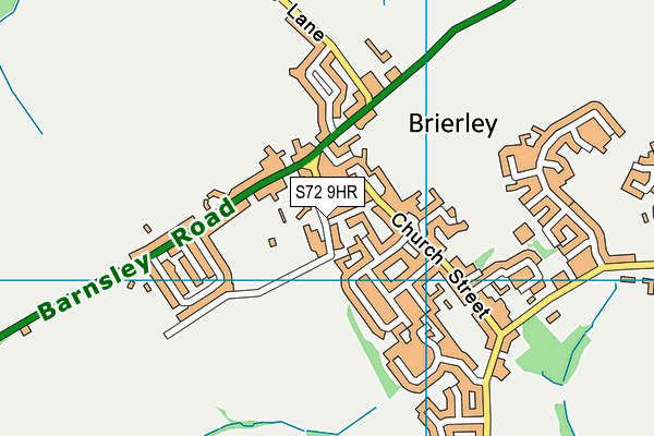 S72 9HR map - OS VectorMap District (Ordnance Survey)