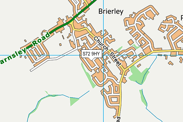 S72 9HY map - OS VectorMap District (Ordnance Survey)