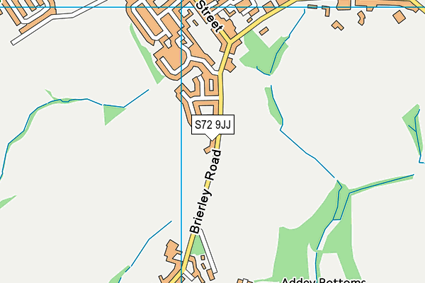 S72 9JJ map - OS VectorMap District (Ordnance Survey)