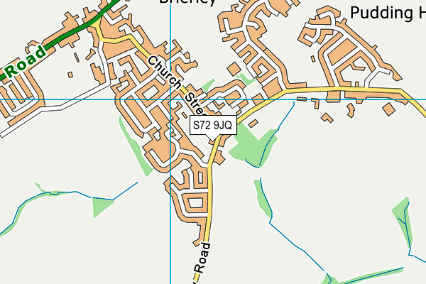 S72 9JQ map - OS VectorMap District (Ordnance Survey)