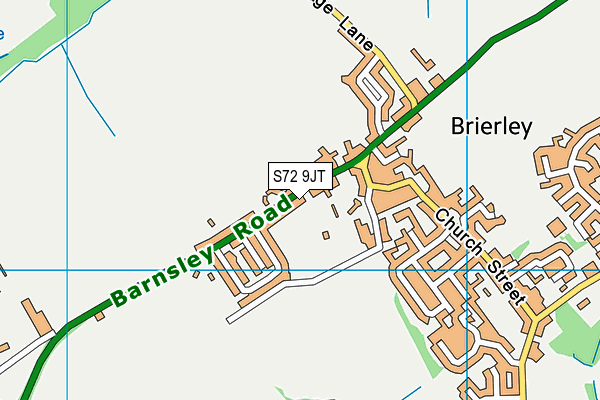 S72 9JT map - OS VectorMap District (Ordnance Survey)