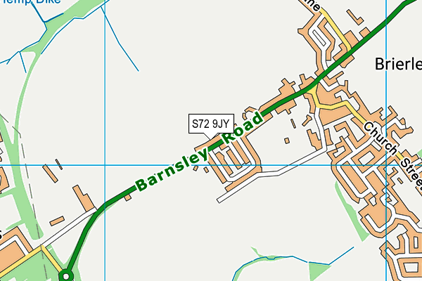 S72 9JY map - OS VectorMap District (Ordnance Survey)