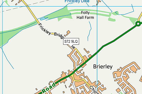 S72 9LQ map - OS VectorMap District (Ordnance Survey)