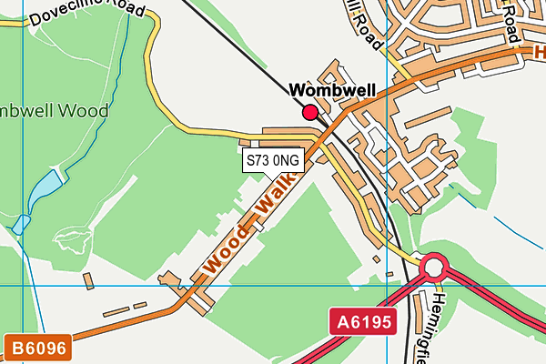 S73 0NG map - OS VectorMap District (Ordnance Survey)