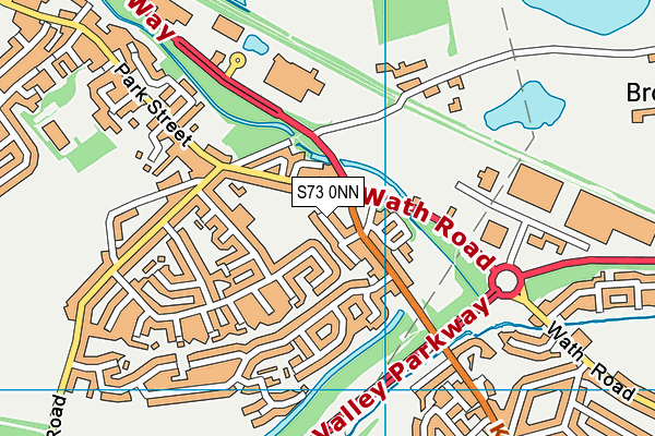 S73 0NN map - OS VectorMap District (Ordnance Survey)