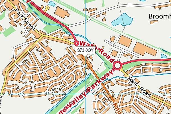 S73 0QY map - OS VectorMap District (Ordnance Survey)