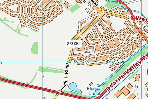 S73 0RL map - OS VectorMap District (Ordnance Survey)