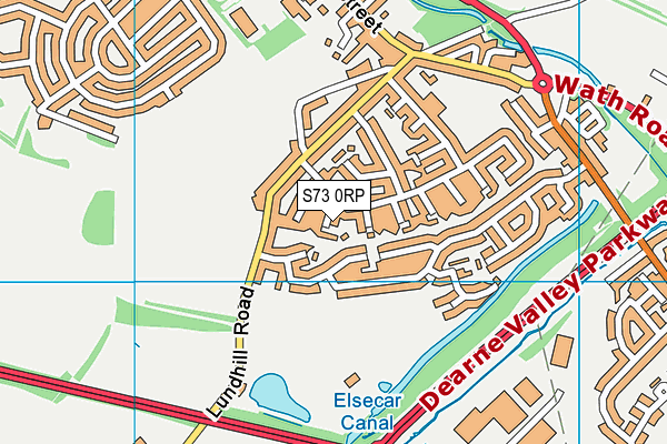 S73 0RP map - OS VectorMap District (Ordnance Survey)
