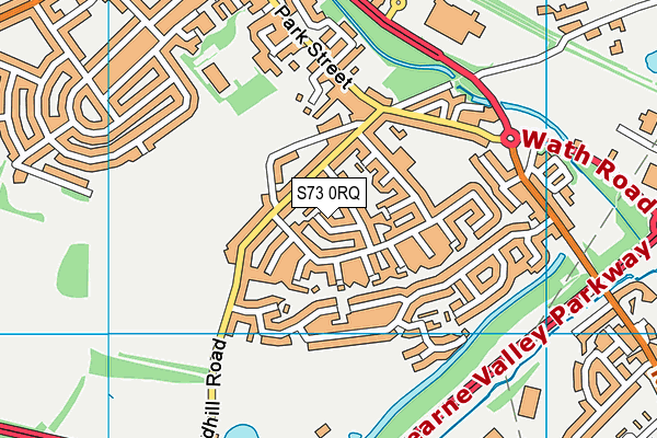 S73 0RQ map - OS VectorMap District (Ordnance Survey)