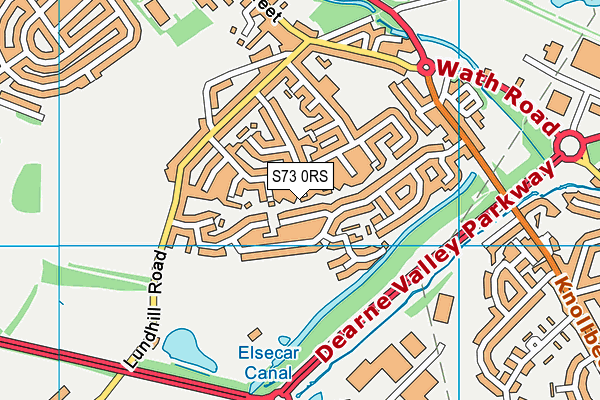 S73 0RS map - OS VectorMap District (Ordnance Survey)