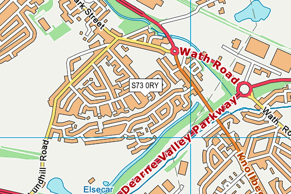 S73 0RY map - OS VectorMap District (Ordnance Survey)