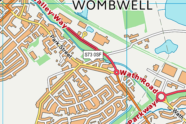 S73 0SF map - OS VectorMap District (Ordnance Survey)