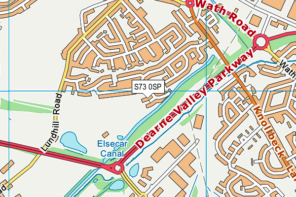 S73 0SP map - OS VectorMap District (Ordnance Survey)