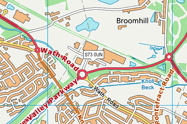 S73 0UN map - OS VectorMap District (Ordnance Survey)