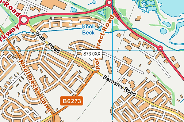 S73 0XX map - OS VectorMap District (Ordnance Survey)