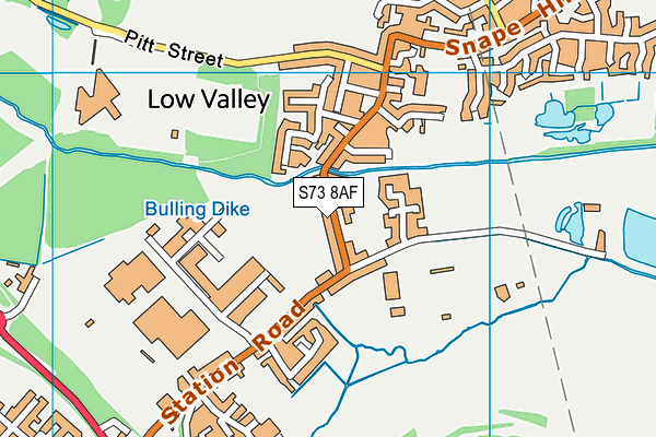 St Michael and All Angels Catholic Primary School map (S73 8AF) - OS VectorMap District (Ordnance Survey)