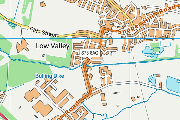 S73 8AQ map - OS VectorMap District (Ordnance Survey)