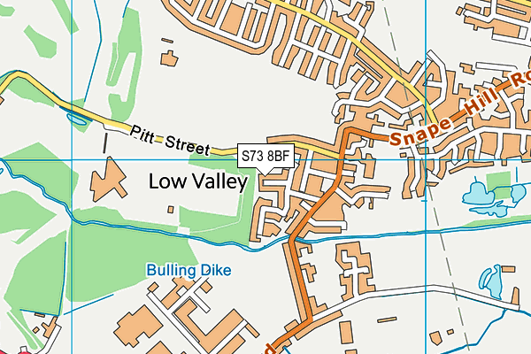 S73 8BF map - OS VectorMap District (Ordnance Survey)