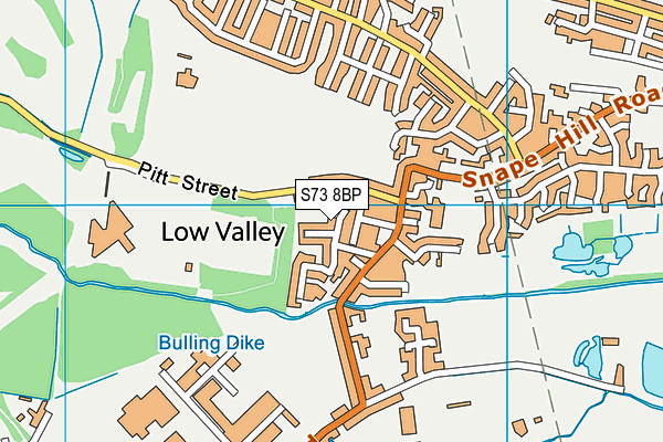 S73 8BP map - OS VectorMap District (Ordnance Survey)