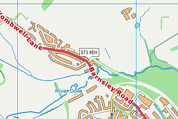 S73 8EH map - OS VectorMap District (Ordnance Survey)