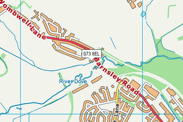 S73 8EL map - OS VectorMap District (Ordnance Survey)