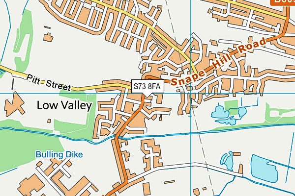 S73 8FA map - OS VectorMap District (Ordnance Survey)