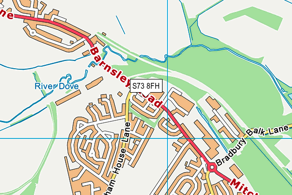 S73 8FH map - OS VectorMap District (Ordnance Survey)