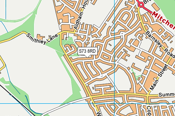 S73 8RD map - OS VectorMap District (Ordnance Survey)