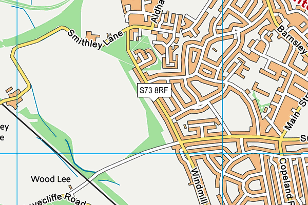 S73 8RF map - OS VectorMap District (Ordnance Survey)