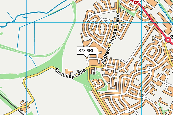 S73 8RL map - OS VectorMap District (Ordnance Survey)