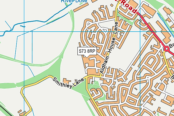 S73 8RP map - OS VectorMap District (Ordnance Survey)