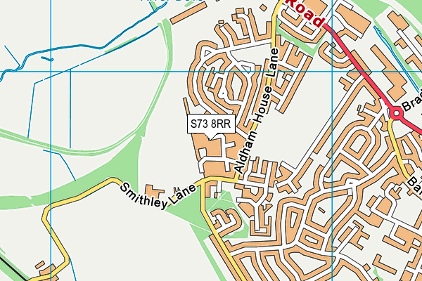 S73 8RR map - OS VectorMap District (Ordnance Survey)