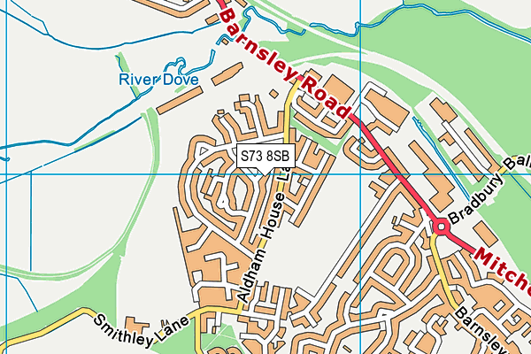 S73 8SB map - OS VectorMap District (Ordnance Survey)