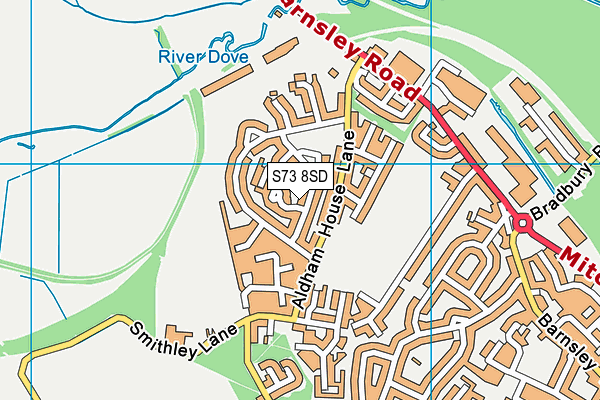 S73 8SD map - OS VectorMap District (Ordnance Survey)