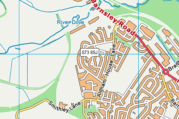 S73 8SJ map - OS VectorMap District (Ordnance Survey)