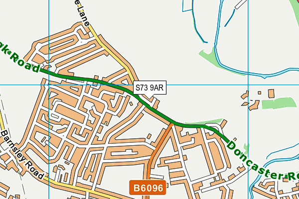 S73 9AR map - OS VectorMap District (Ordnance Survey)