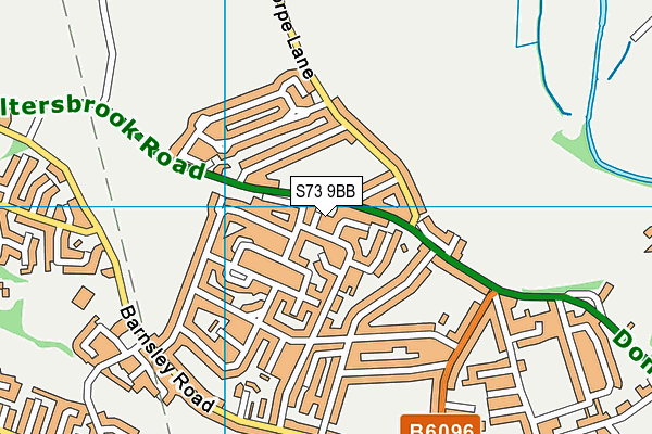 S73 9BB map - OS VectorMap District (Ordnance Survey)