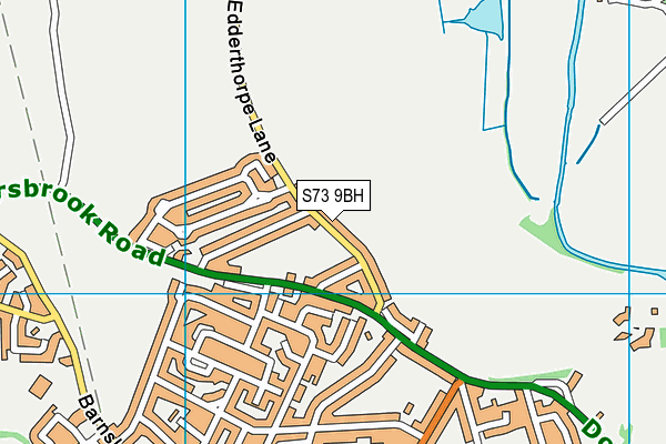 S73 9BH map - OS VectorMap District (Ordnance Survey)