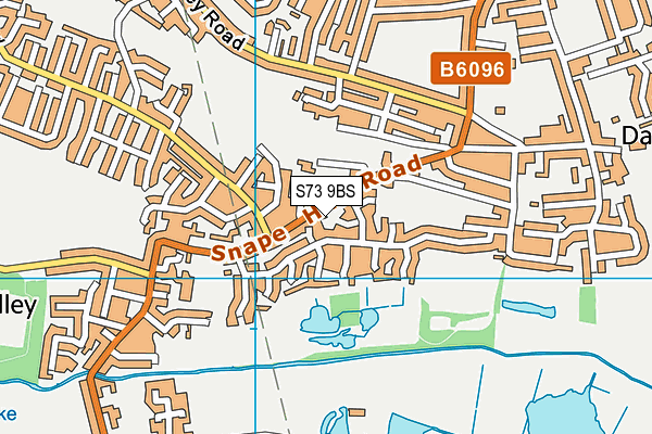 S73 9BS map - OS VectorMap District (Ordnance Survey)