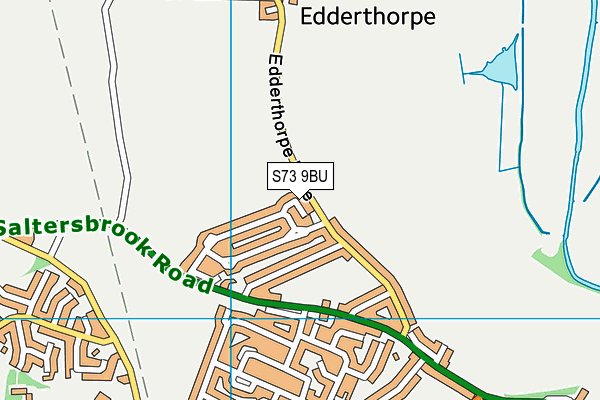 S73 9BU map - OS VectorMap District (Ordnance Survey)