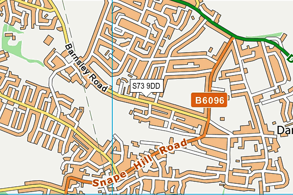 S73 9DD map - OS VectorMap District (Ordnance Survey)