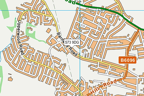 S73 9DG map - OS VectorMap District (Ordnance Survey)