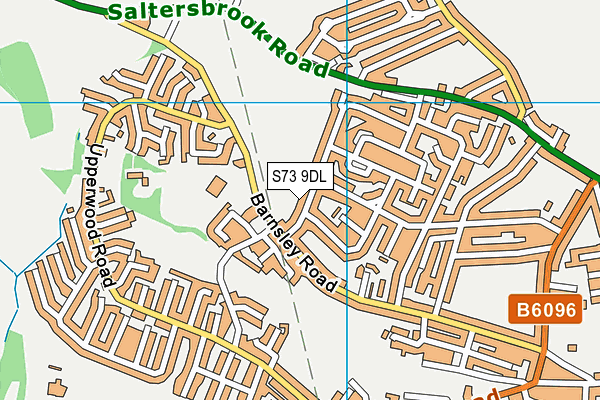 S73 9DL map - OS VectorMap District (Ordnance Survey)