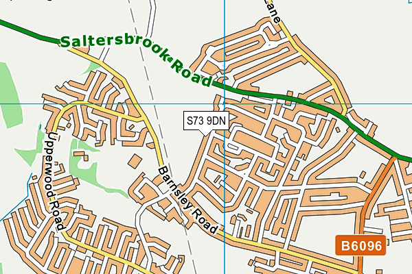 S73 9DN map - OS VectorMap District (Ordnance Survey)
